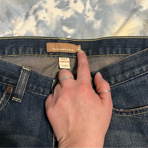 Abercrombie and fitch blue jeans size 8 Long stretch - Picture 9 of 9